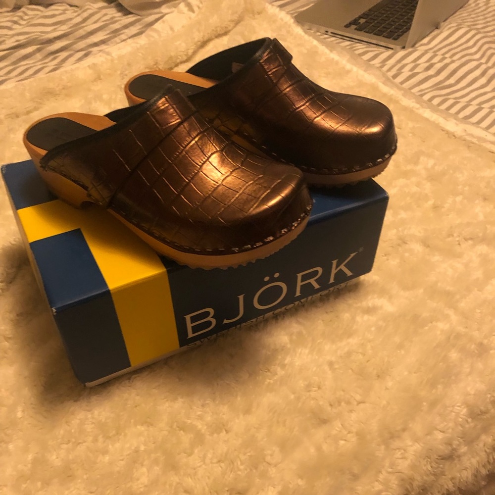 Bjork wooden clogs